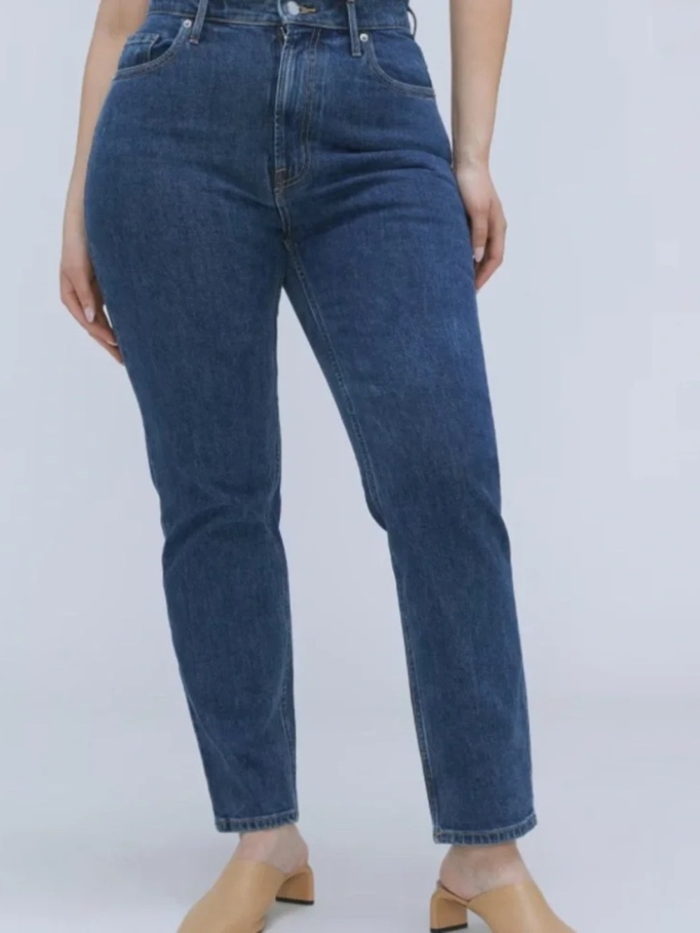 Everlane "Curvy Way-High" blue jeans - Size 34R